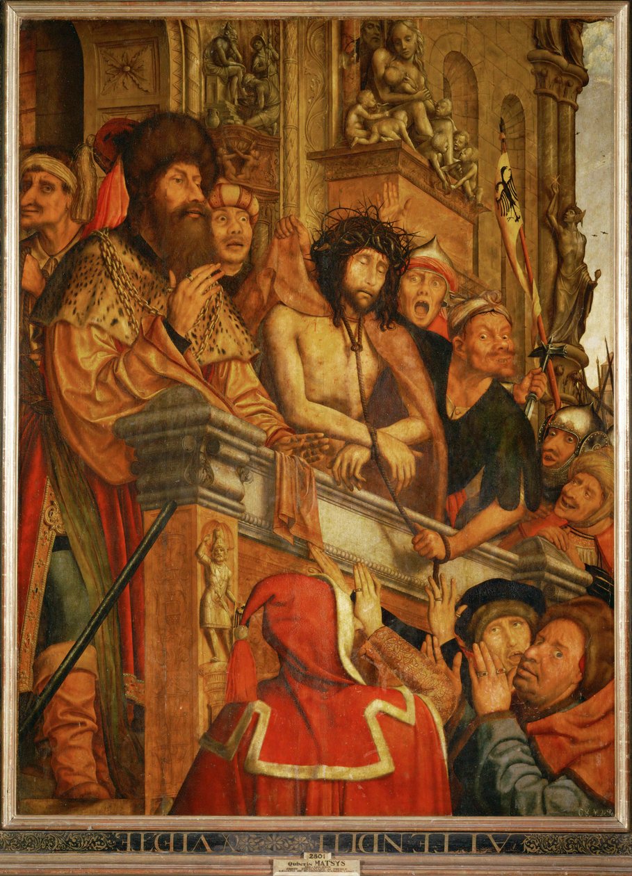 Le Christ présenté au peuple (peinture sur bois) - Joachim & Massys Quentin (c.1466-1530) Patinir