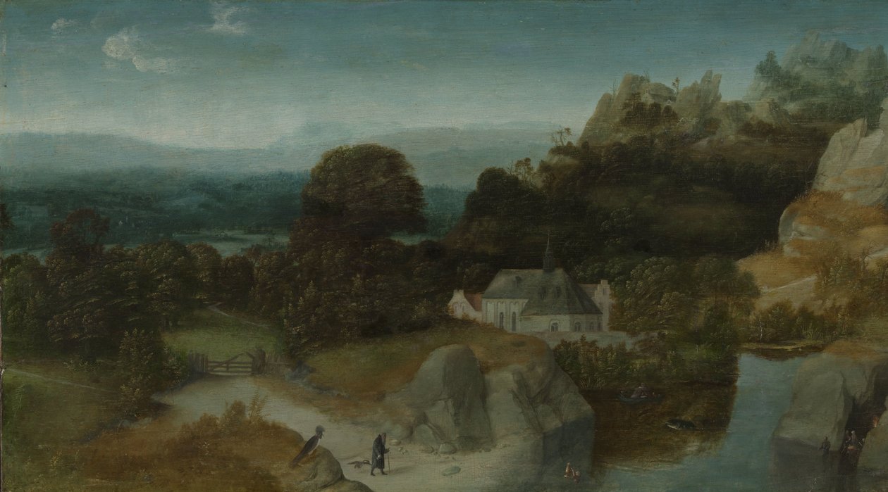 Paysage avec la Tentation de Saint Antoine Abbé - Joachim Patinir (workshop of)