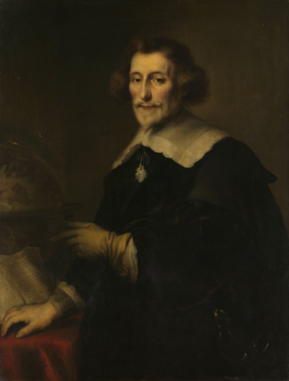Portrait de Pieter Corneliszoon Hooft, bailli de Muiden, historien et poète - Joachim von Sandrart (I) (copy after)