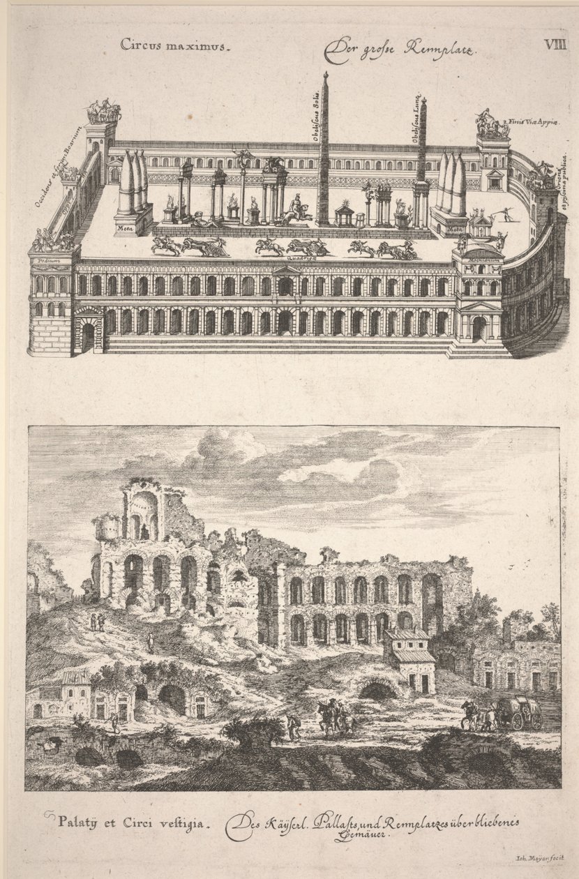 Illustration de "Des Alten und Neuen Roms Grosser Schau-Platz" par Joachim von Sandrart - Joachim von Sandrart