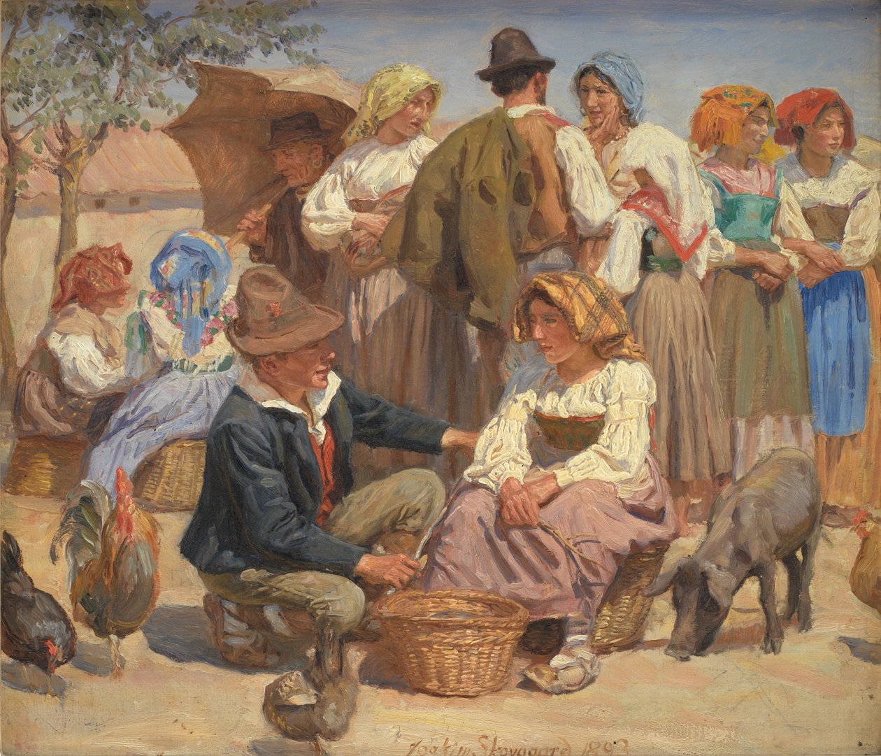 Marché à Sora - Joakim Frederik Skovgaard