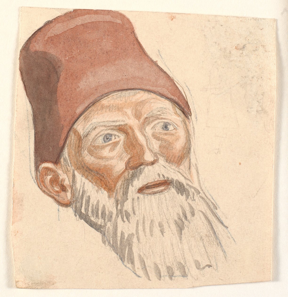 Étude de tête de vieillard barbu - Joakim Frederik Skovgaard