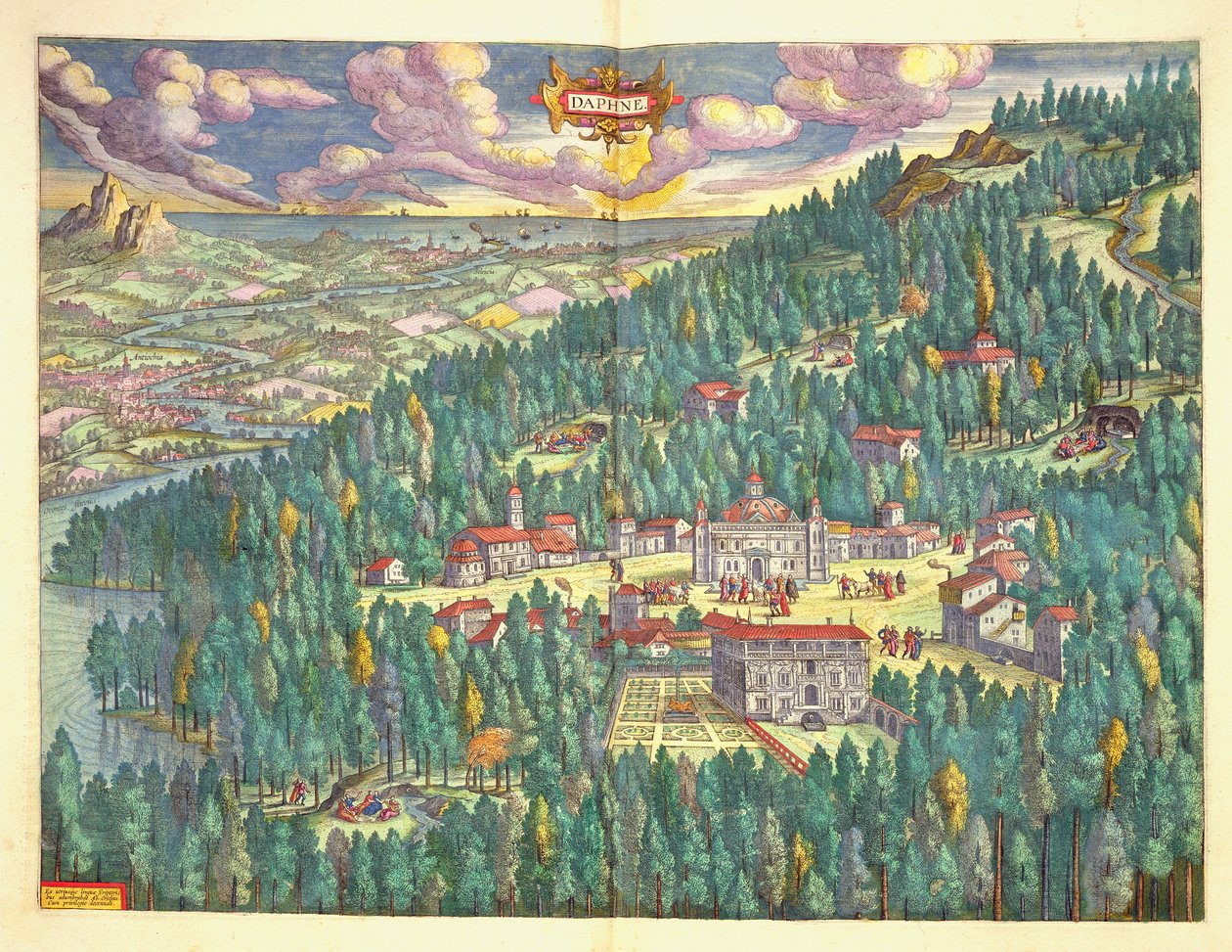 Carte antique de Daphné de l