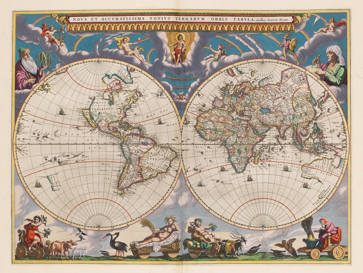 Le grand atlas, ou cosmographie Blauiane, dans lequel sont exactement décrits la terre, la mer et le ciel, vol.I - Joan Blaeu