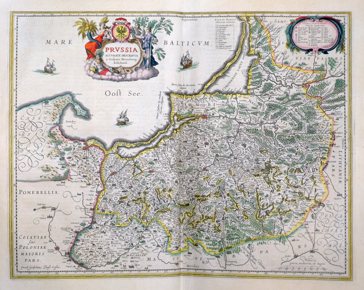Carte de la Prusse orientale, de 