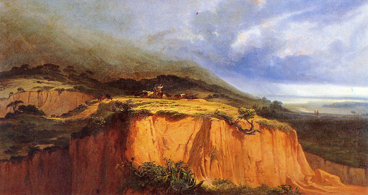 Peinture de paysage naturaliste - Joao Cristino da Silva