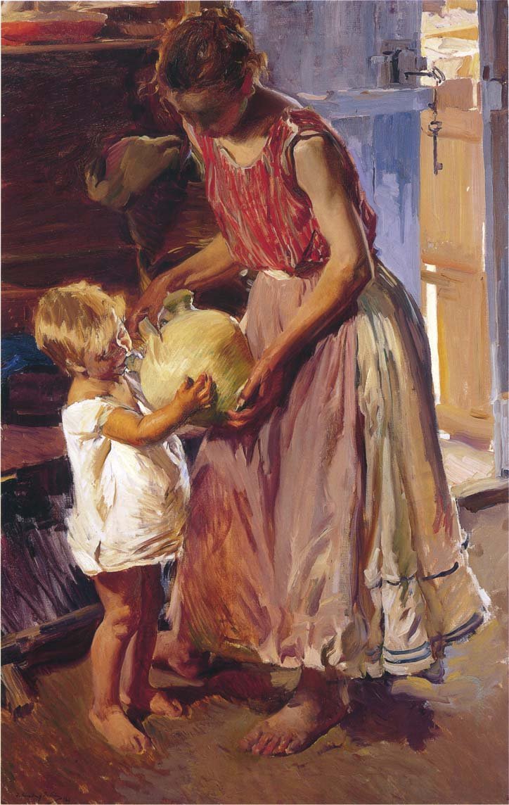 La cruche à boire - Joaquín Sorolla