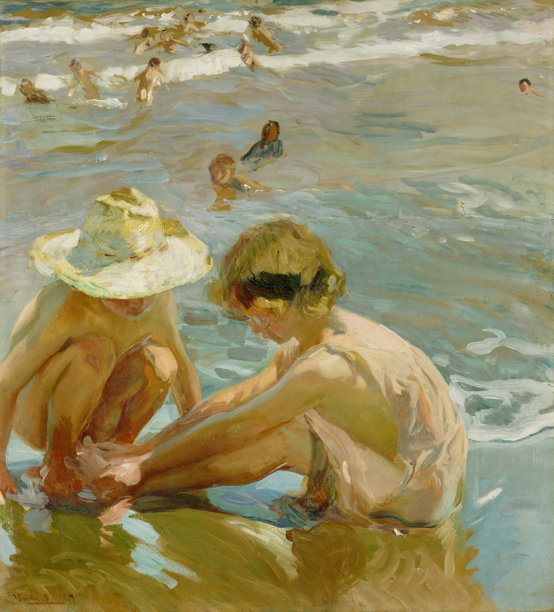 Le pied blessé, 1909 - Joaquín Sorolla