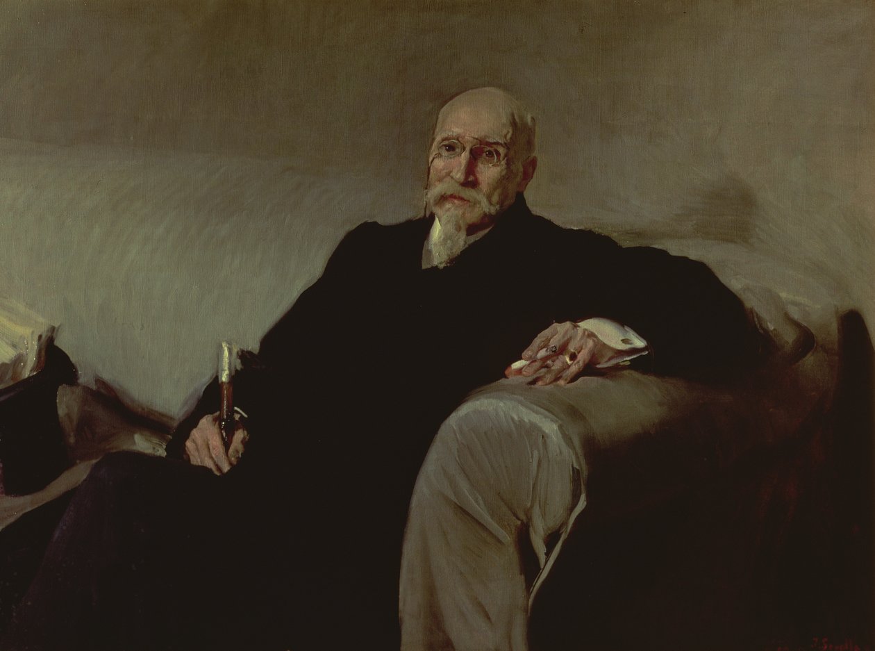 Portrait de José Echegaray y Eizaguire, mathématicien et dramaturge espagnol - Joaquin Sorolla y Bastida