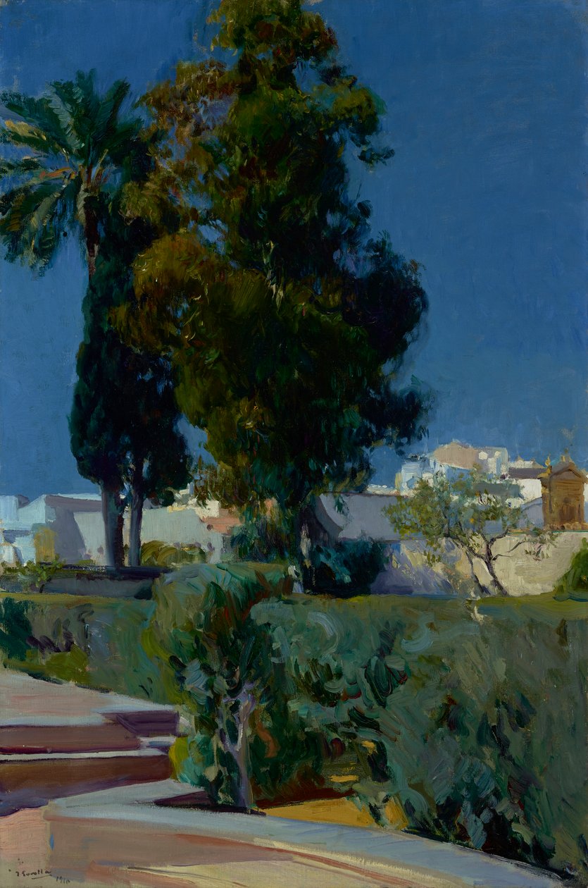 Coin du jardin, Alcazar, Séville, 1910 - Joaquín Sorolla