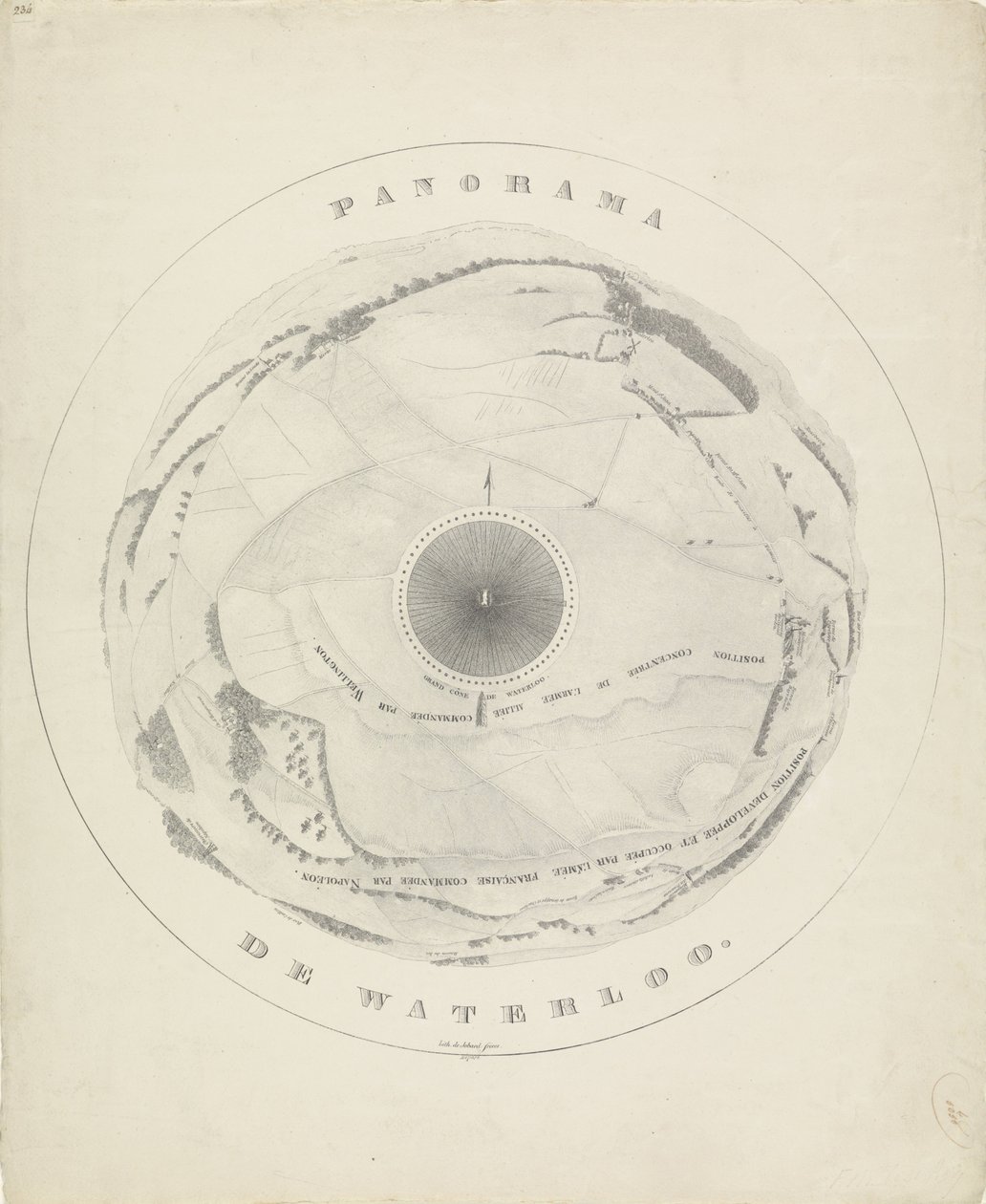 Panorama du champ de bataille de Waterloo, 1815 Panorama de Waterloo - Jobard frères