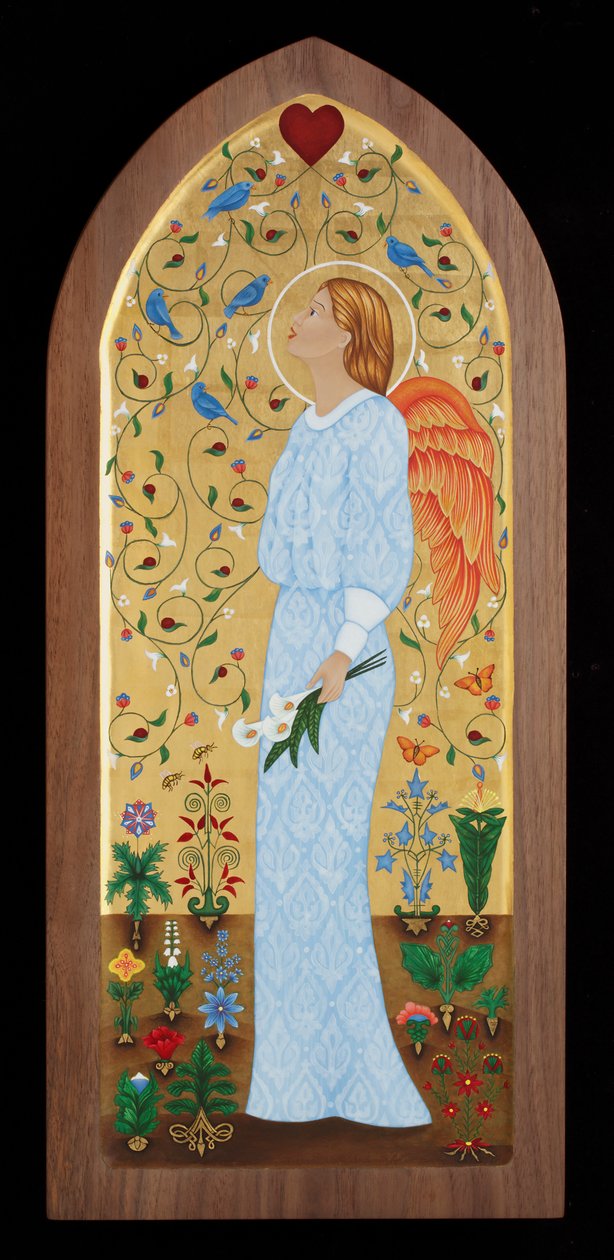 Ange du jardin, 2015 (tempera à l
