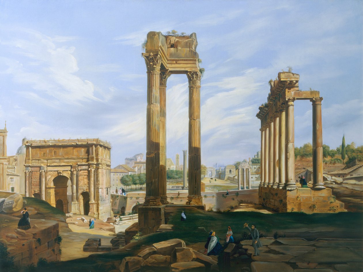 Le Forum Romain - Jodocus-Sebastiaen van den Abeele
