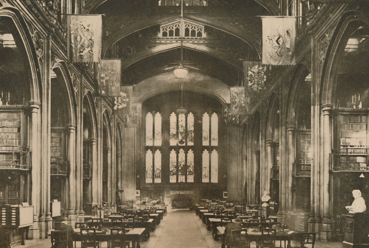 Bibliothèque du Guildhall où chaque Londonien devrait aller, vers 1935 - Joel