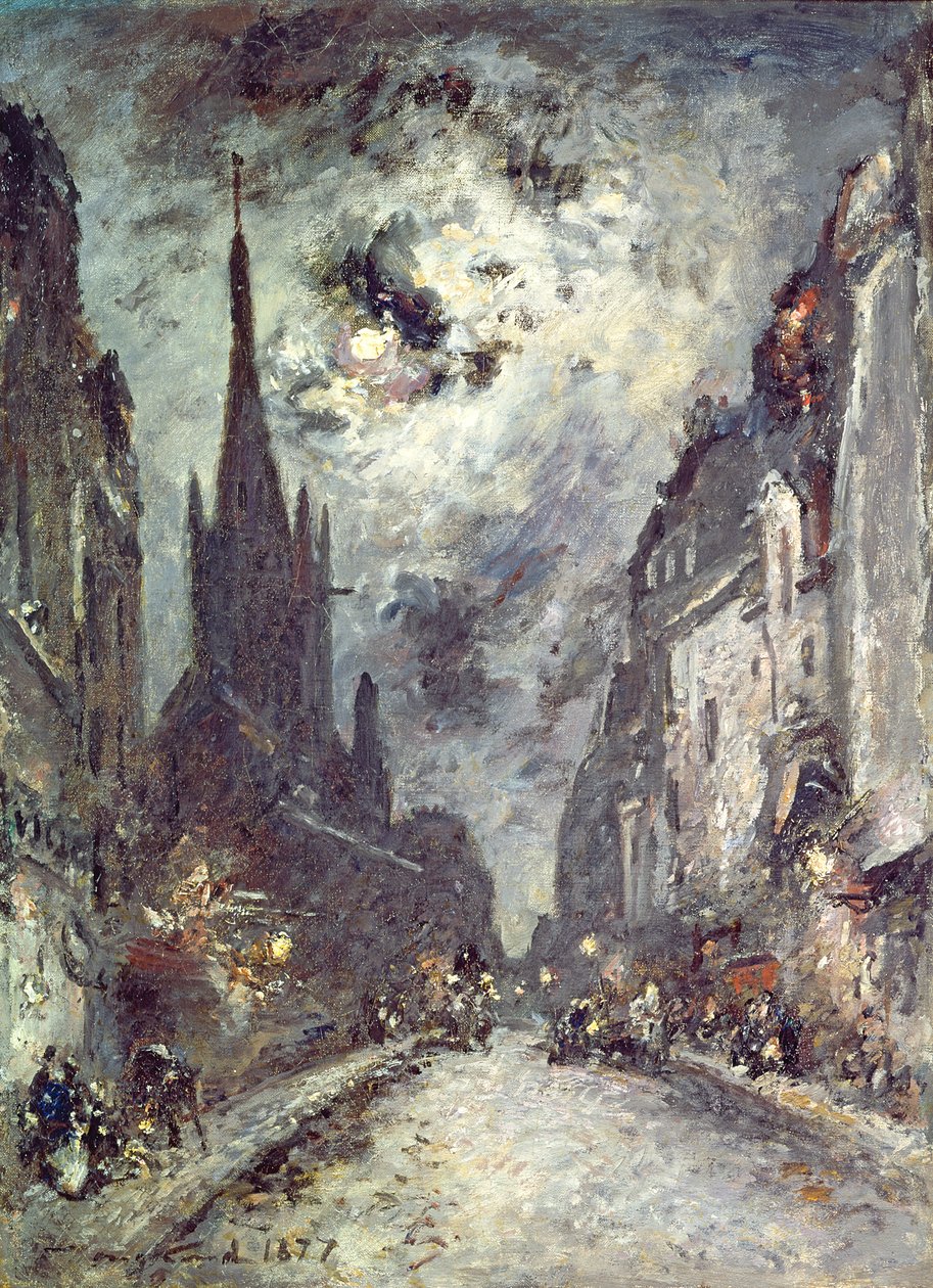 Rue Saint-Séverin, 1877 - Johan Barthold Jongkind