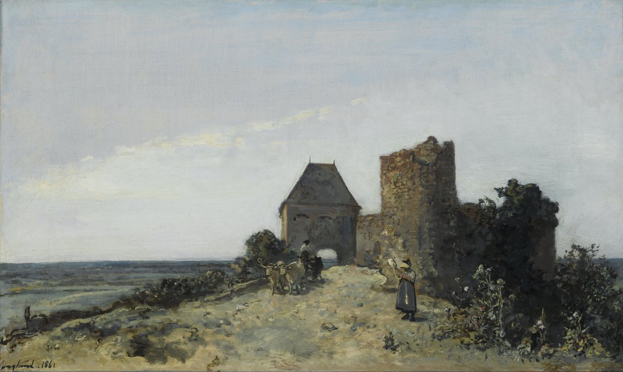 Ruines du château de Rosemont - Johan Barthold Jongkind
