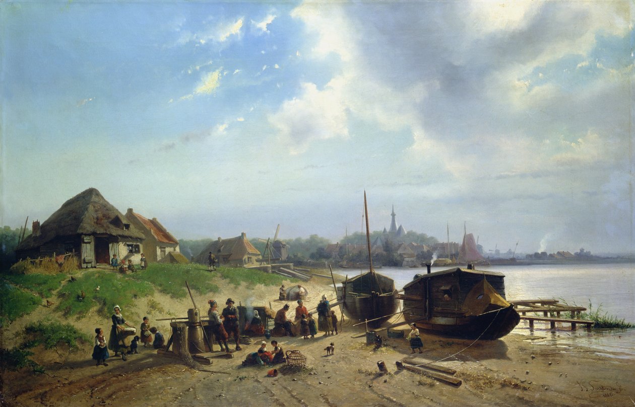 Vue de la côte hollandaise - Johan Gerard Smits