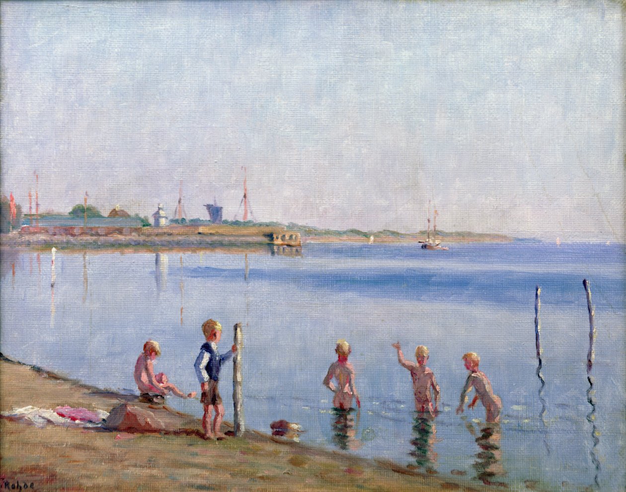 Garçons au bord de l