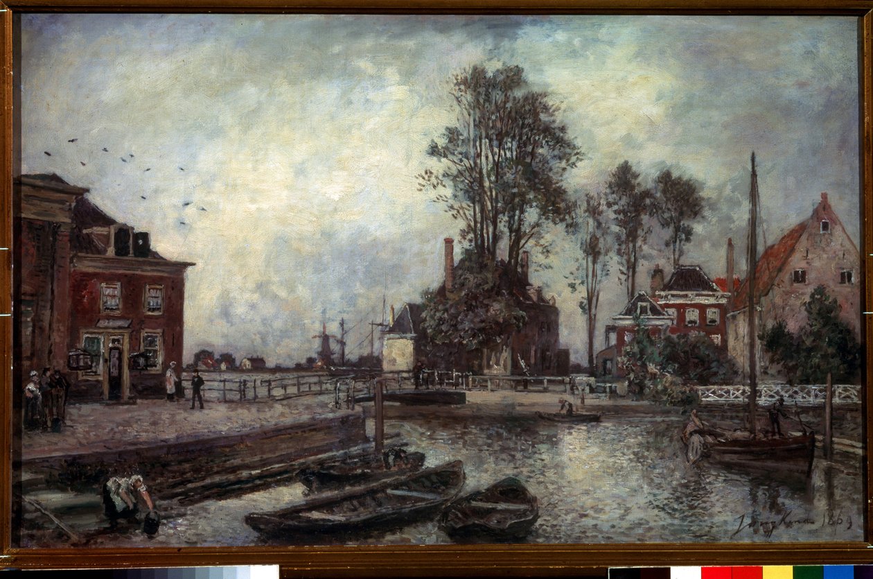 Quai du canal - Johan Barthold Jongkind
