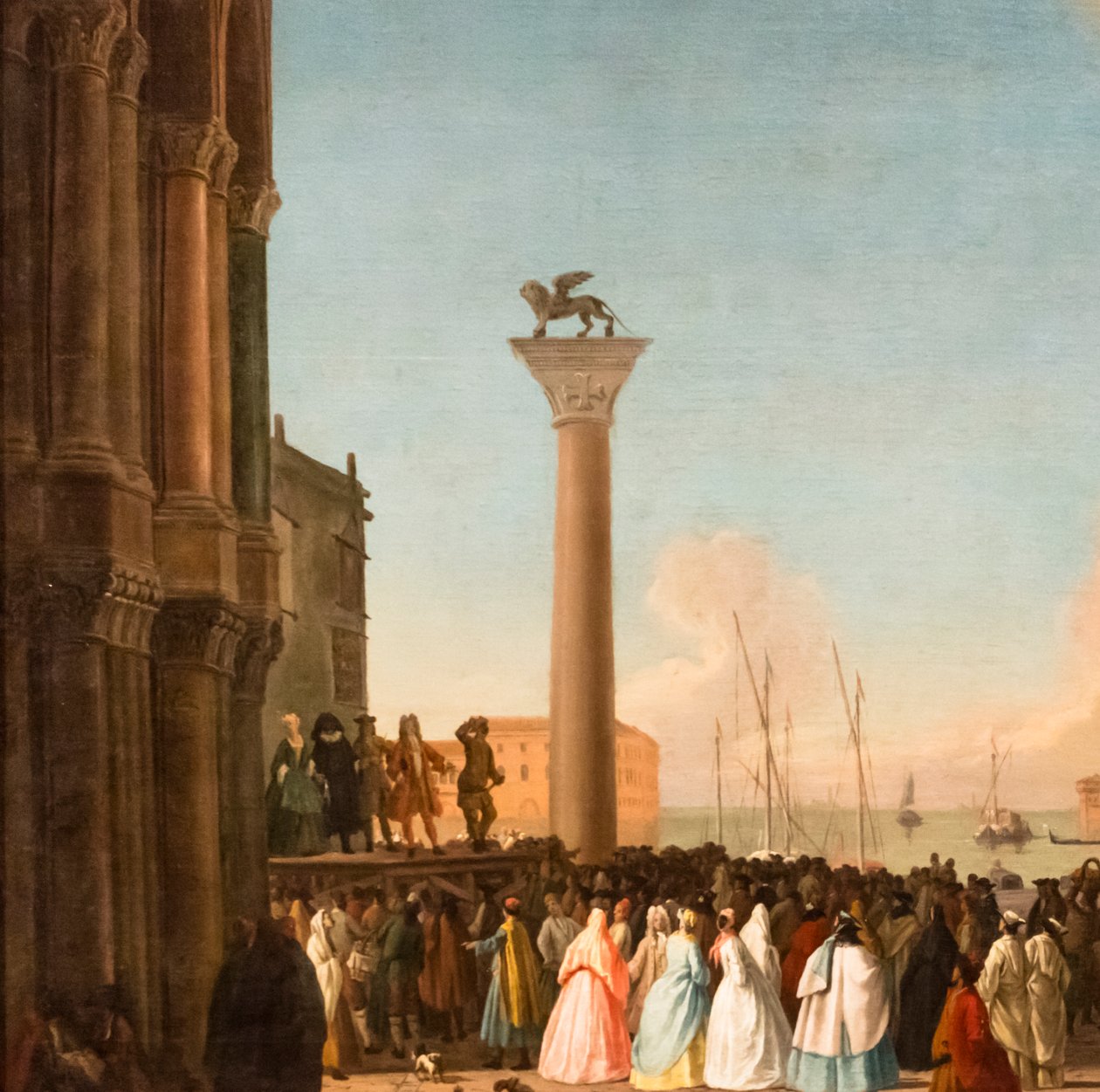 Vue de la Piazzetta, Venise, vers 1730-35 (Huile sur toile) - Johan Anton Richter