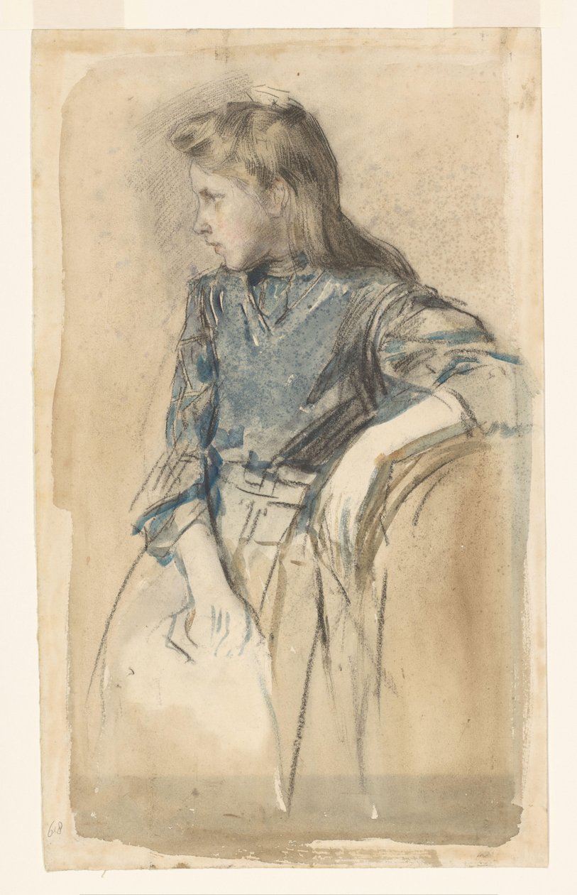 Jeune fille blonde - Johan Antonie de Jonge