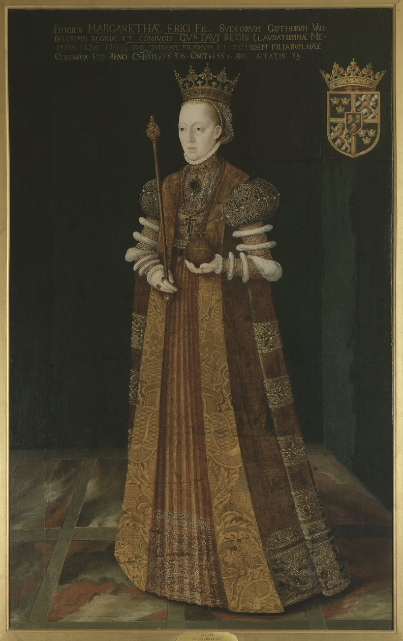 Marguerite Lejonhufvud, reine consort de Suède, seconde épouse de Gustave I Vasa - Johan Baptista van (active 1562 1597) Uther