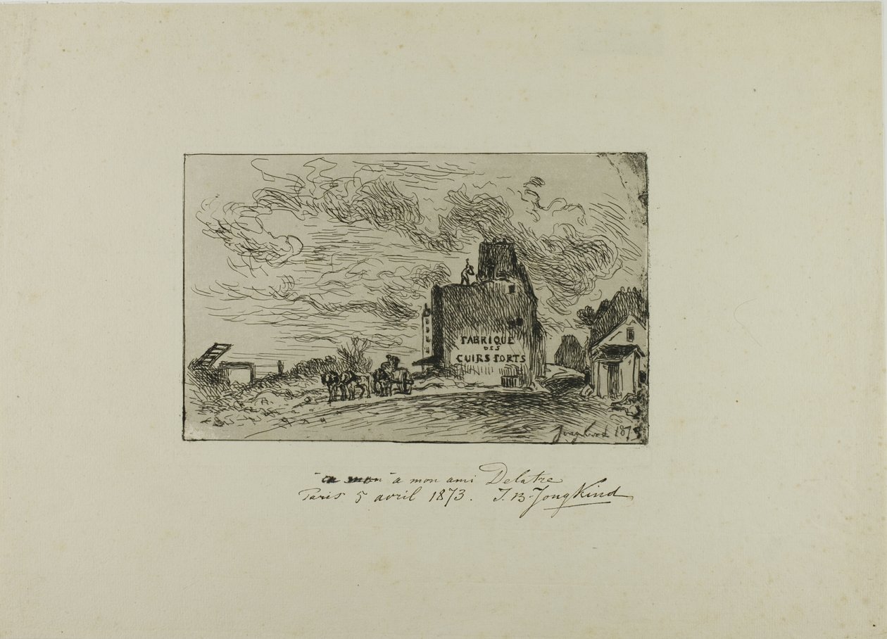 Démolition de la rue des Francs-Bourgeois Saint Marcel - Johan Barthold Jongkind