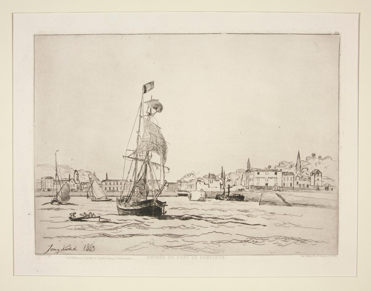 Entrée du port de Honfleur - Johan-Barthold Jongkind