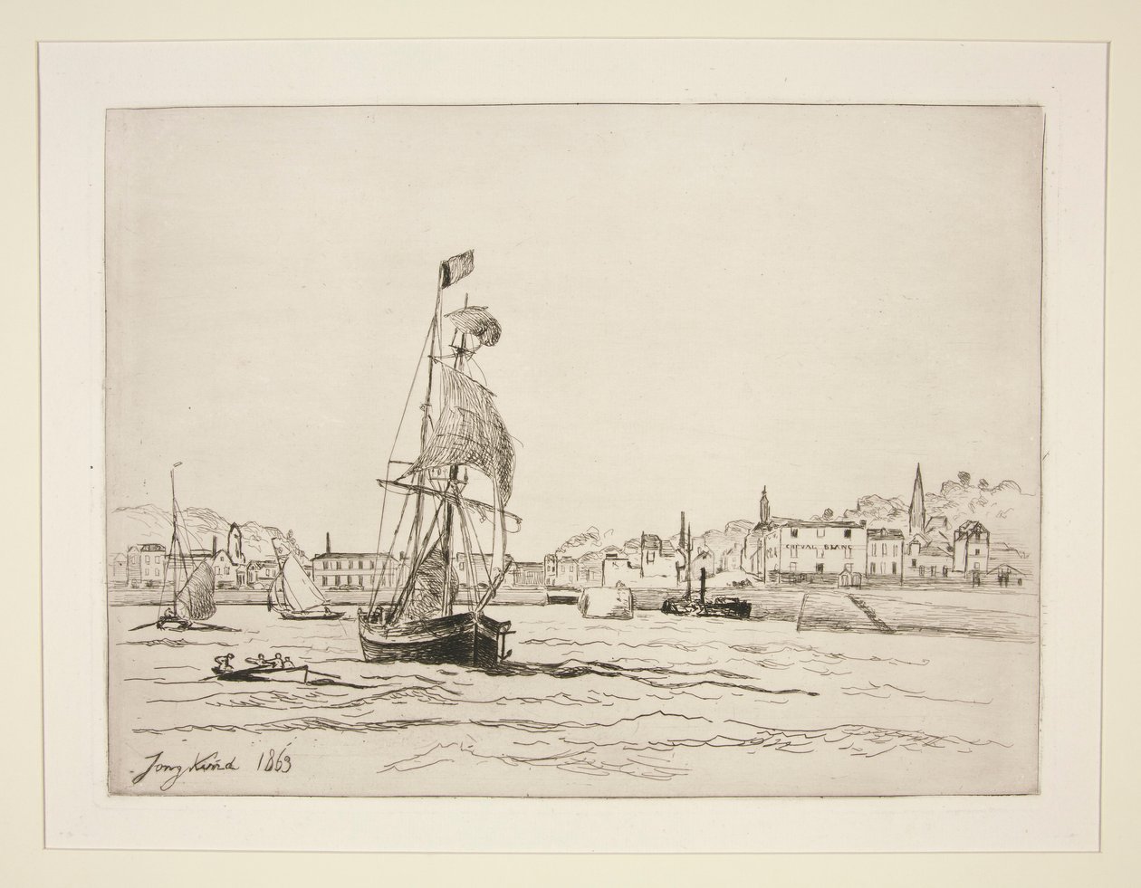 Entrée du Port de Honfleur - Johan Barthold Jongkind