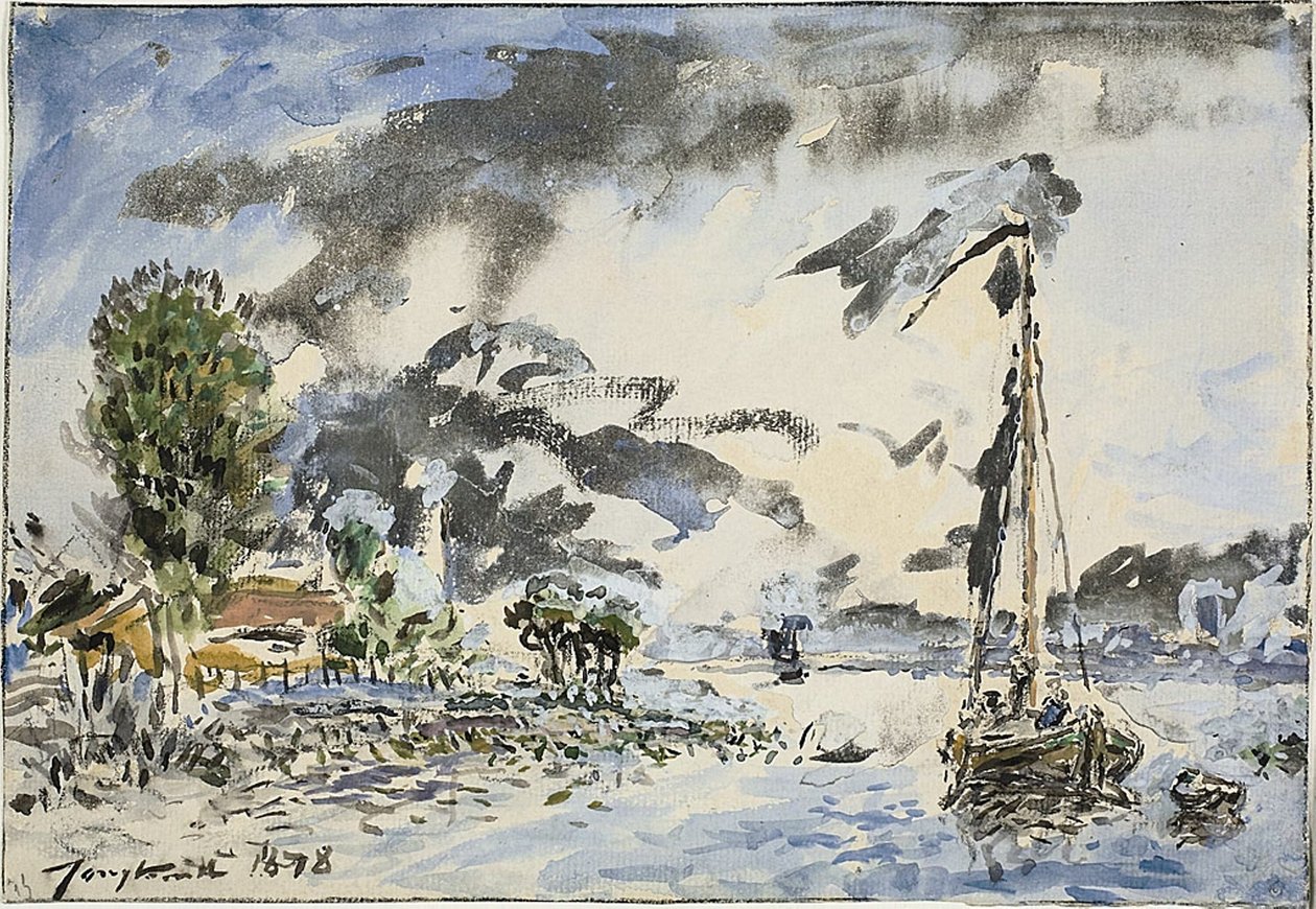 Bateau de pêche - Johan Barthold Jongkind
