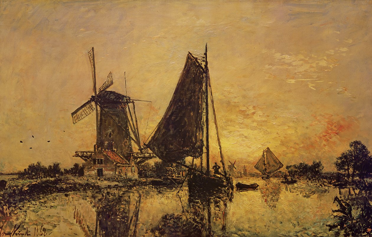 En Hollande, Bateaux près d