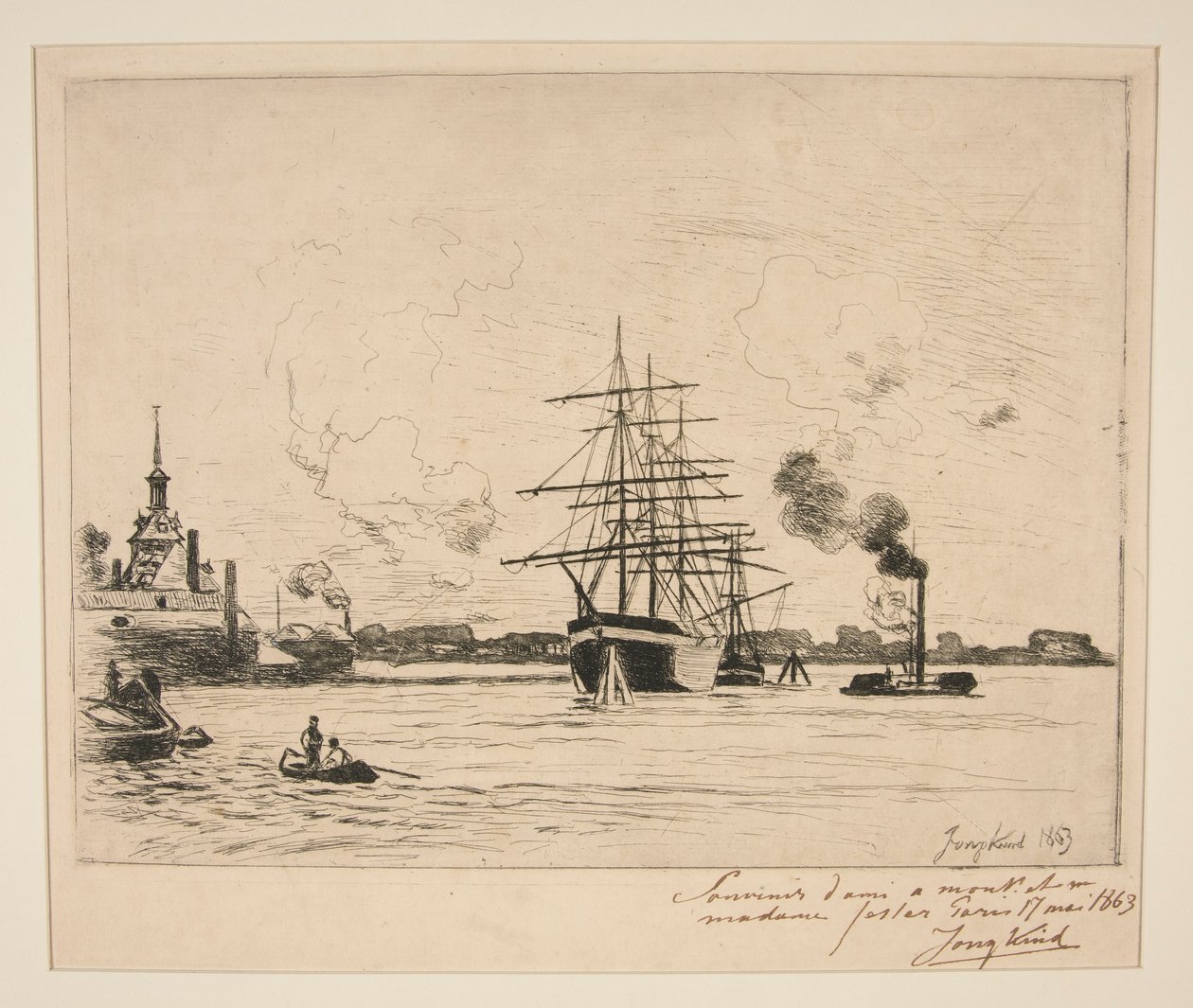 Le Vieux Port de Rotterdam - Johan Barthold Jongkind