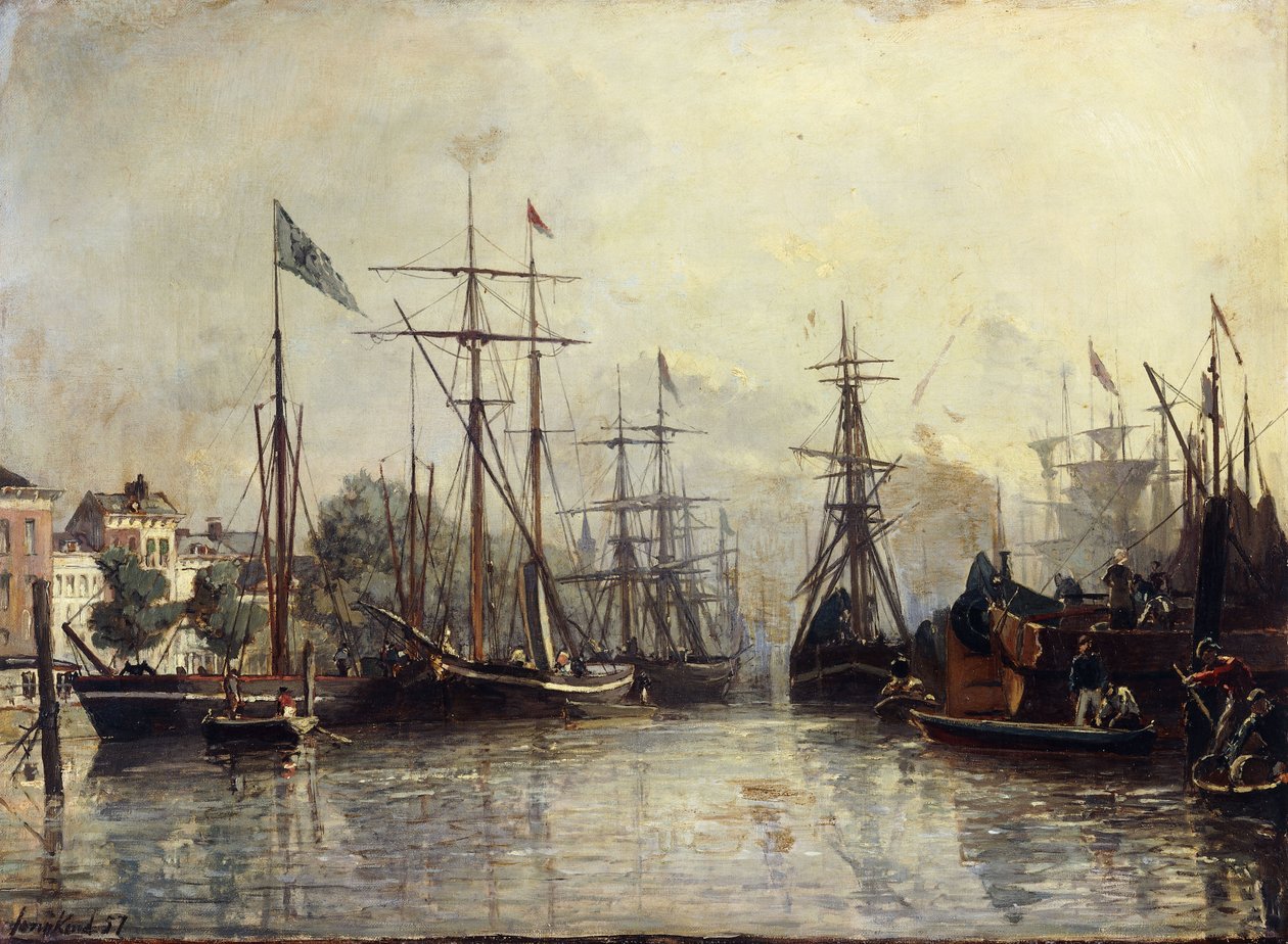 Port de Rotterdam - Johan Barthold Jongkind