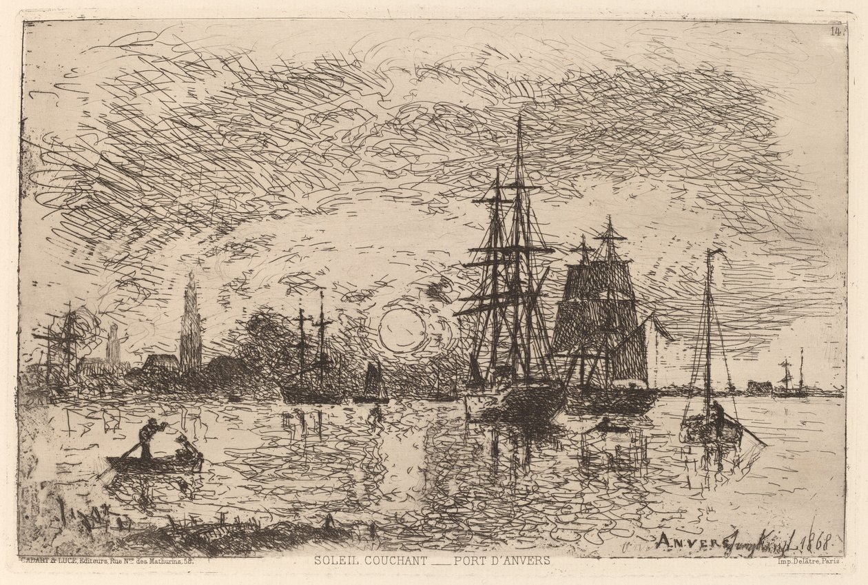 Soleil couchant - port d
