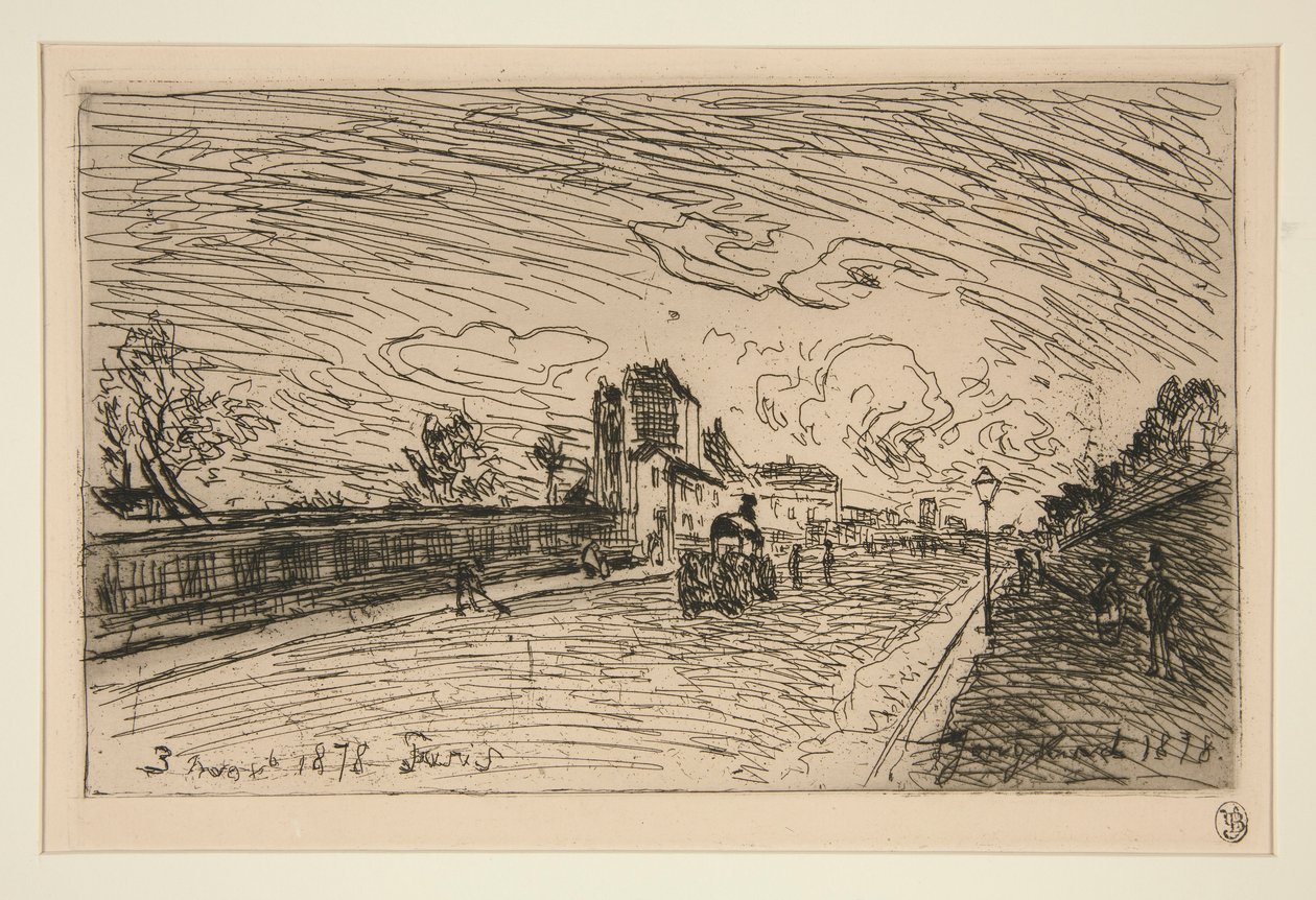 Sortie de la Maison Cochin (Faubourg Saint-Jacques) - Johan Barthold Jongkind
