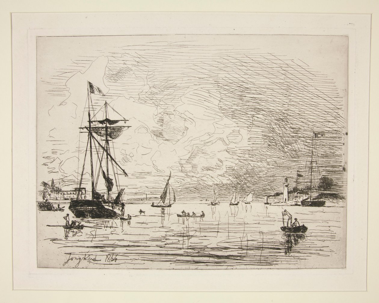 Sortie du Port de Honfleur - Johan Barthold Jongkind
