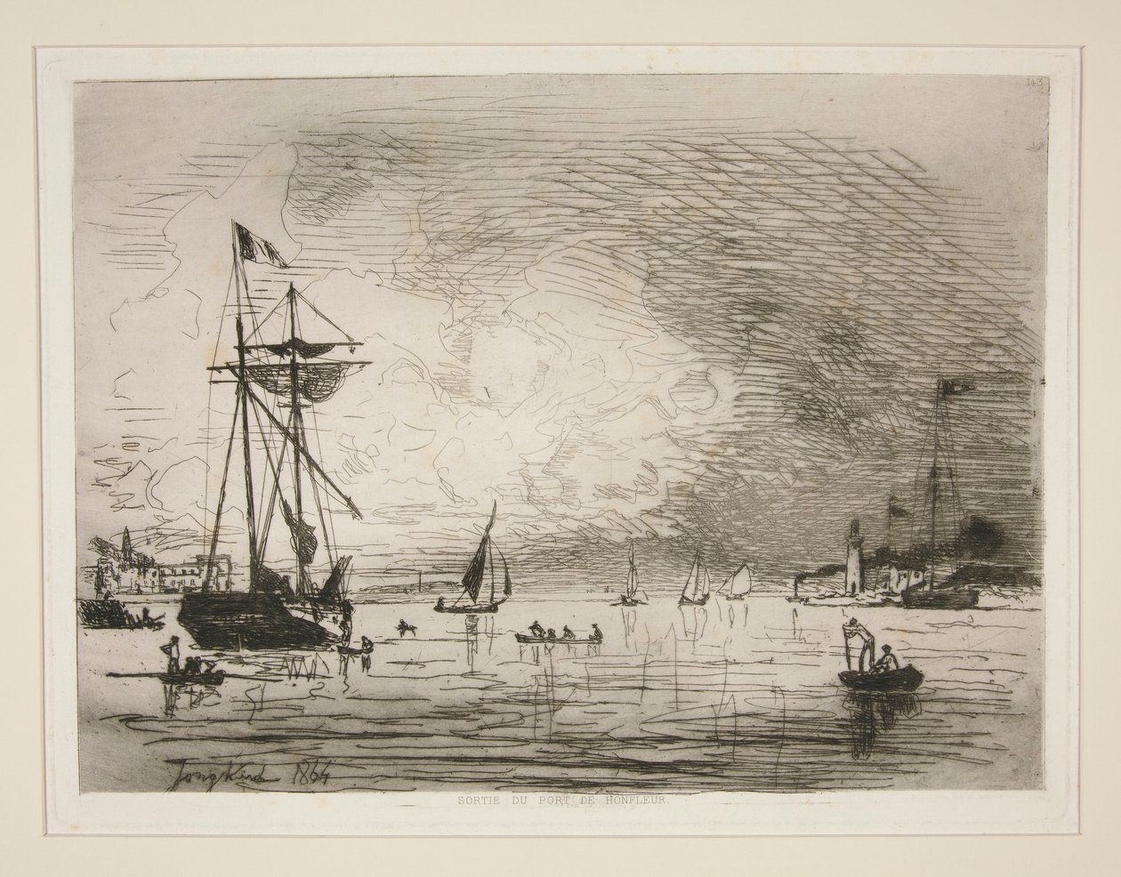 Sortie du Port de Honfleur - Johan Barthold Jongkind