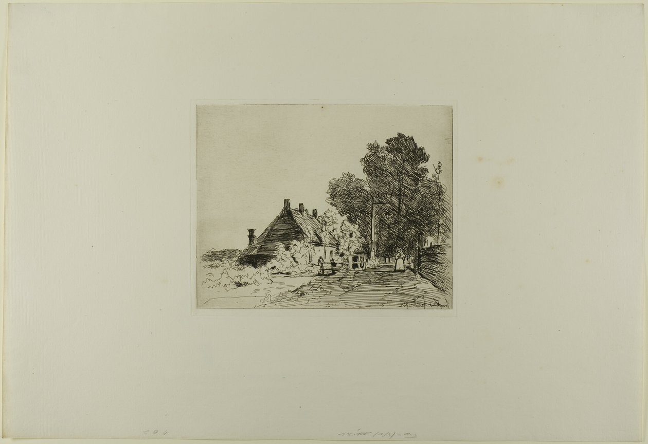 The Nurse, from Cahier de six eaux-fortes, vues de Hollande - Johan Barthold Jongkind