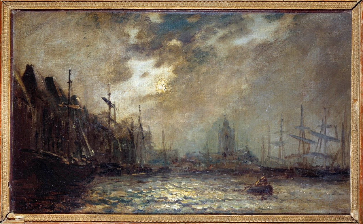 Le Port de Rotterdam - Johan Barthold Jongkind
