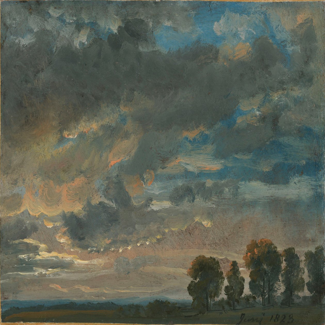 Nuages le soir - Johan Christian Dahl