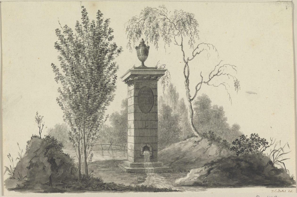 La fontaine avec l