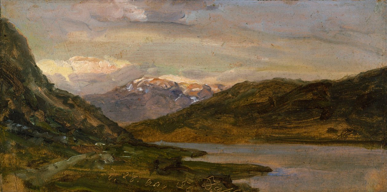 Depuis Nystuen, sur le Filefjell - Johan Christian Dahl