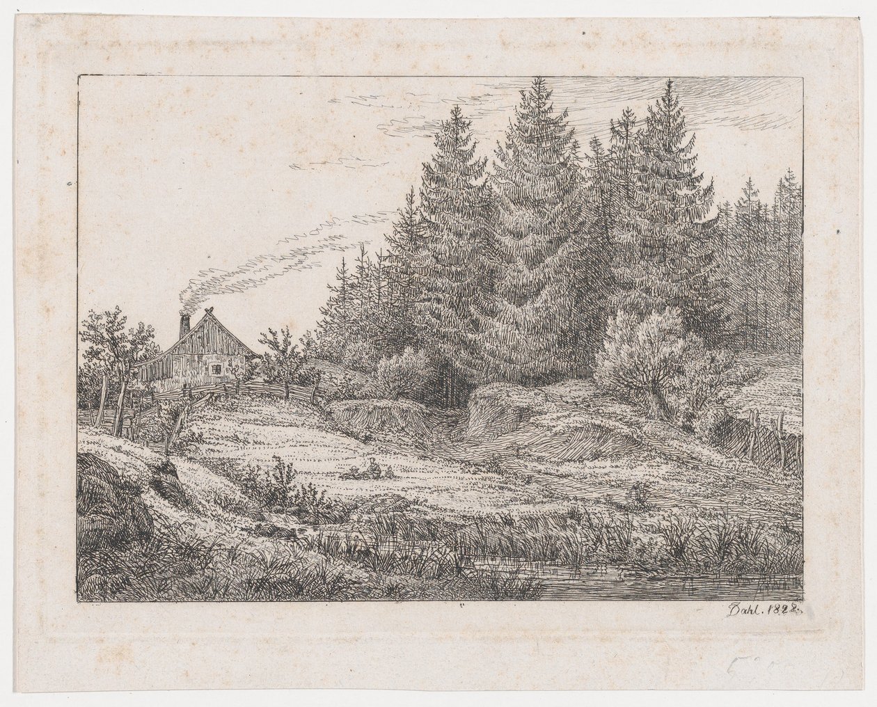 Chaumière paysanne à l