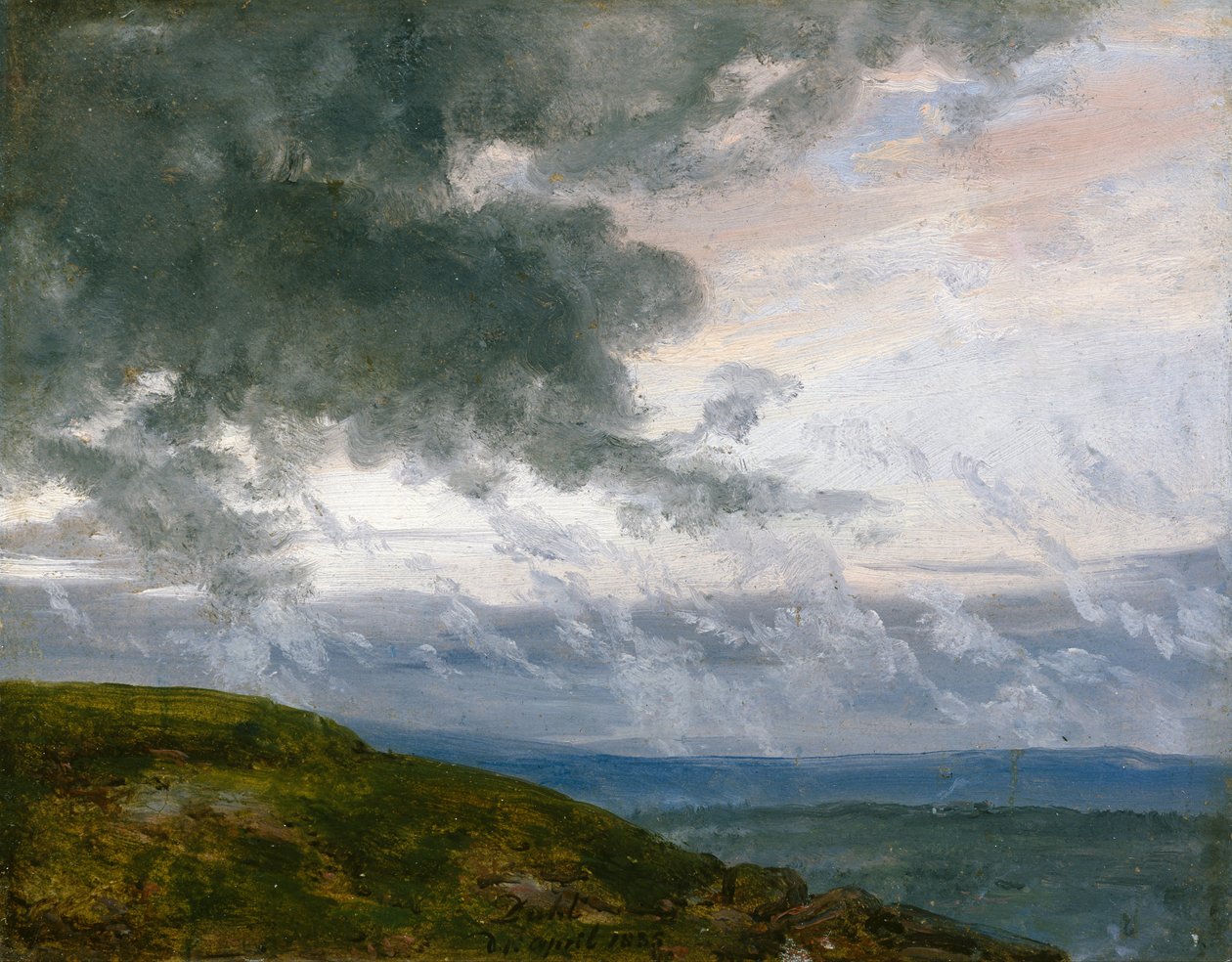 Étude des nuages à la dérive - Johan Christian Dahl