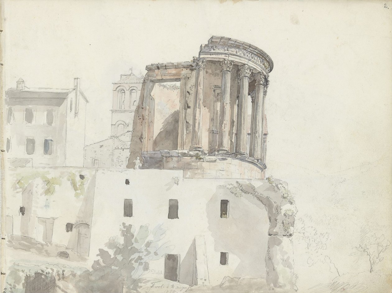 « Temple de Vesta », Tivoli - Johan Christian Dahl