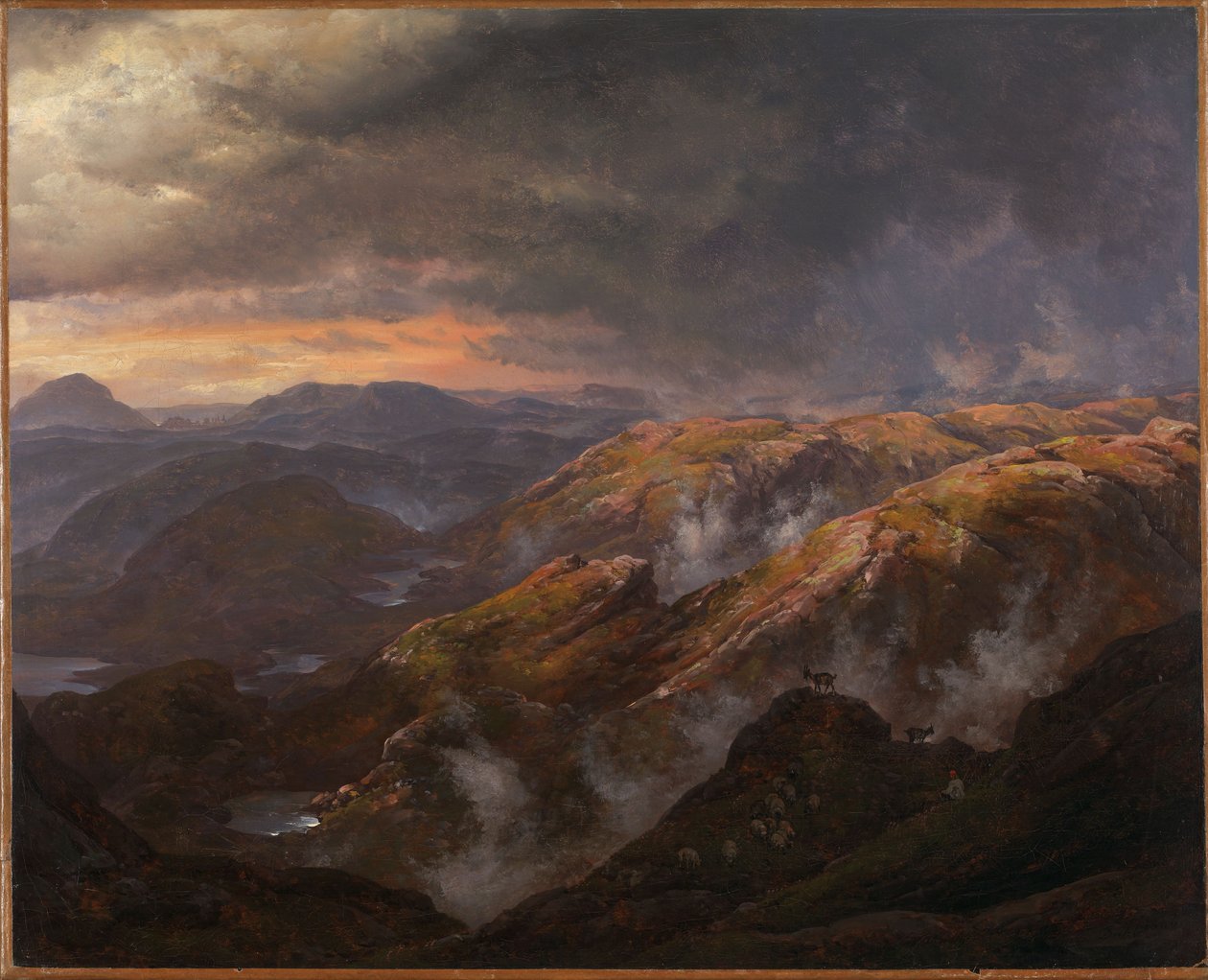 Vue depuis le Lyshornet - Johan Christian Dahl