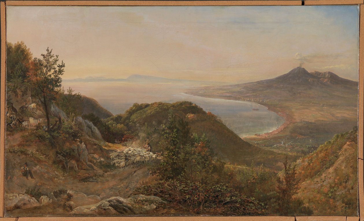 Vue depuis Pimonte - Johan Christian Dahl
