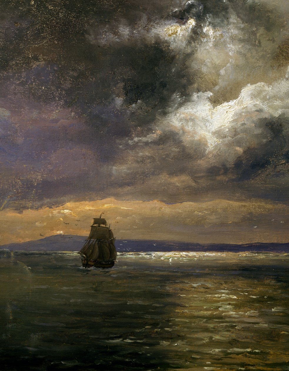 Vue de Christianiafiorden (détail) - Johan Christian Dahl