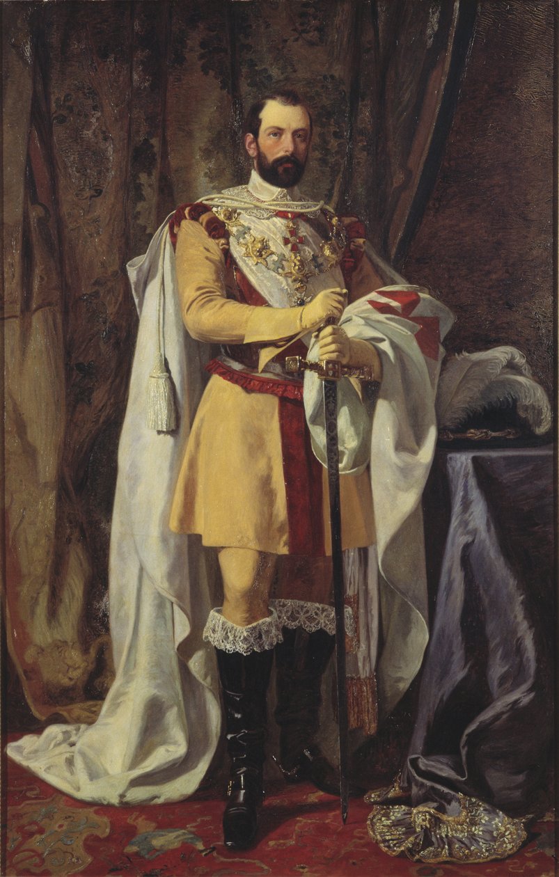 Portrait du roi Charles XV de Suède (1826-1872) - Johan Fredrik Hockert