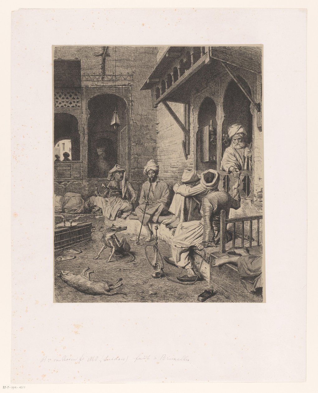 Hommes turcs fumant - Johan Georg Otto graf von Rosen